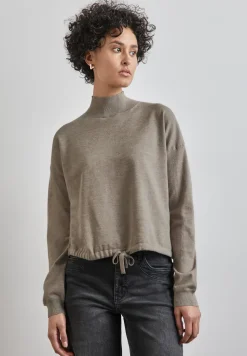 Kurzer Turtleneck-Sweater