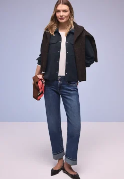 Kurzes Cord Overshirt
