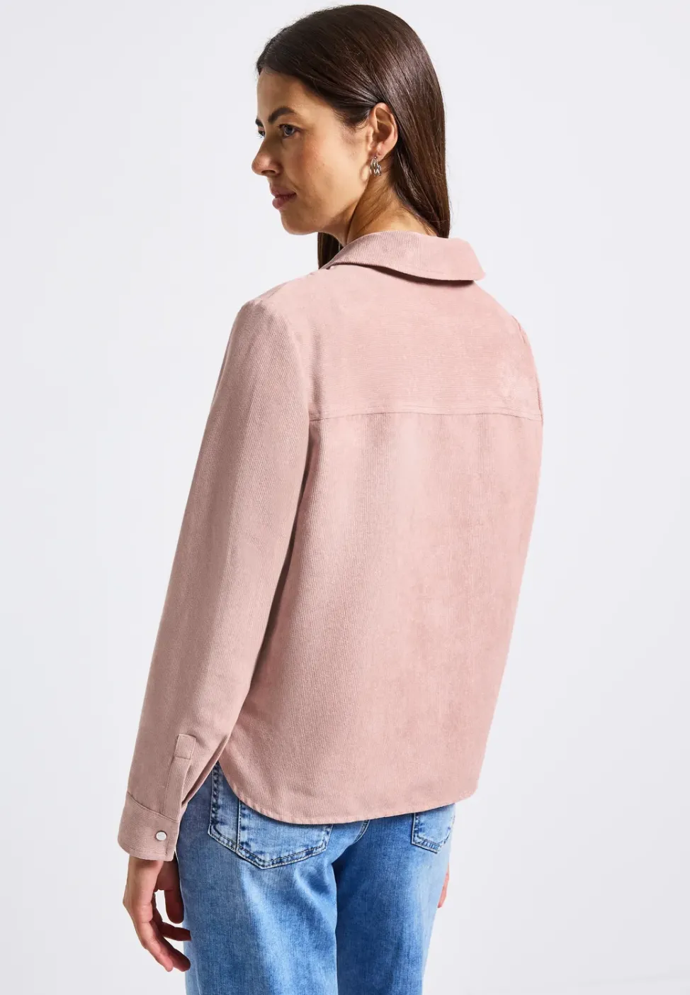 Kurzes Mini-Cord Overshirt