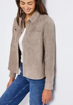 Kurzes Mini-Cord Overshirt