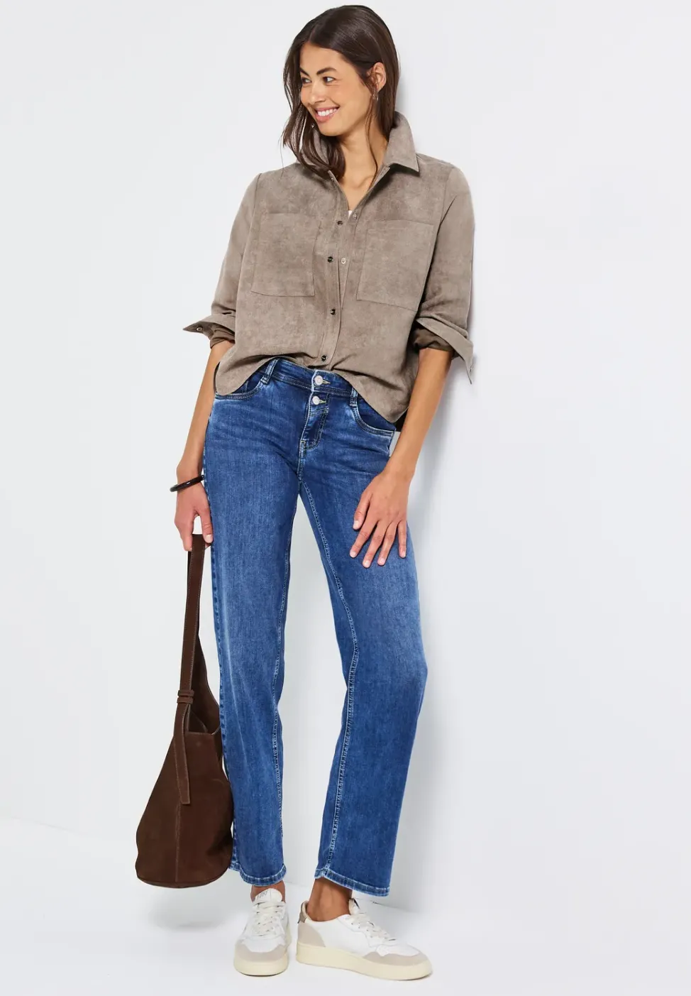 Kurzes Mini-Cord Overshirt