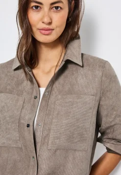 Kurzes Mini-Cord Overshirt