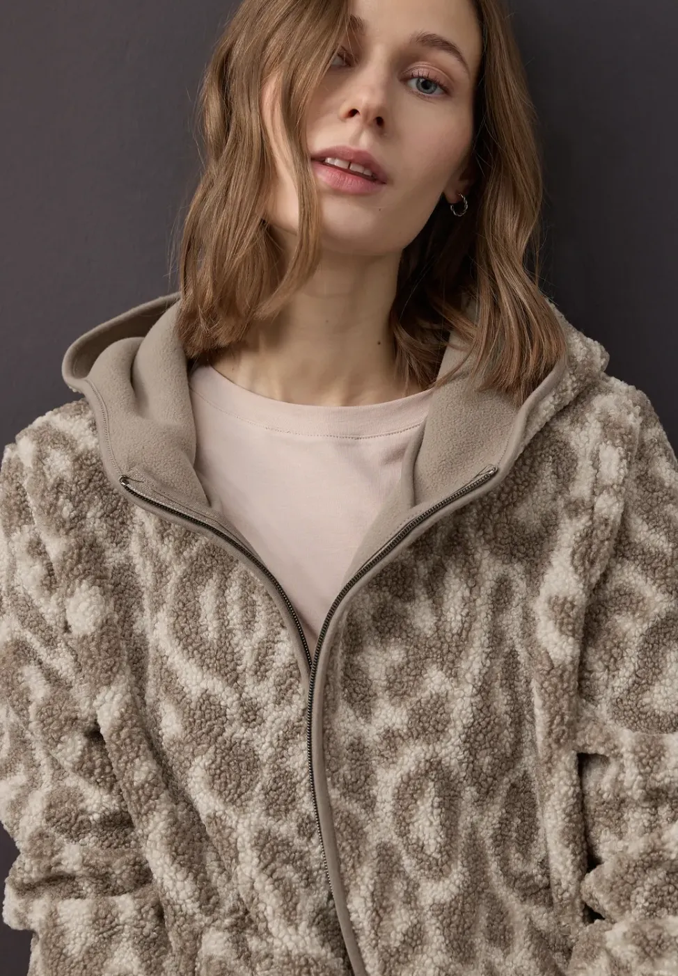 Kuschelige Hoodie Jacke