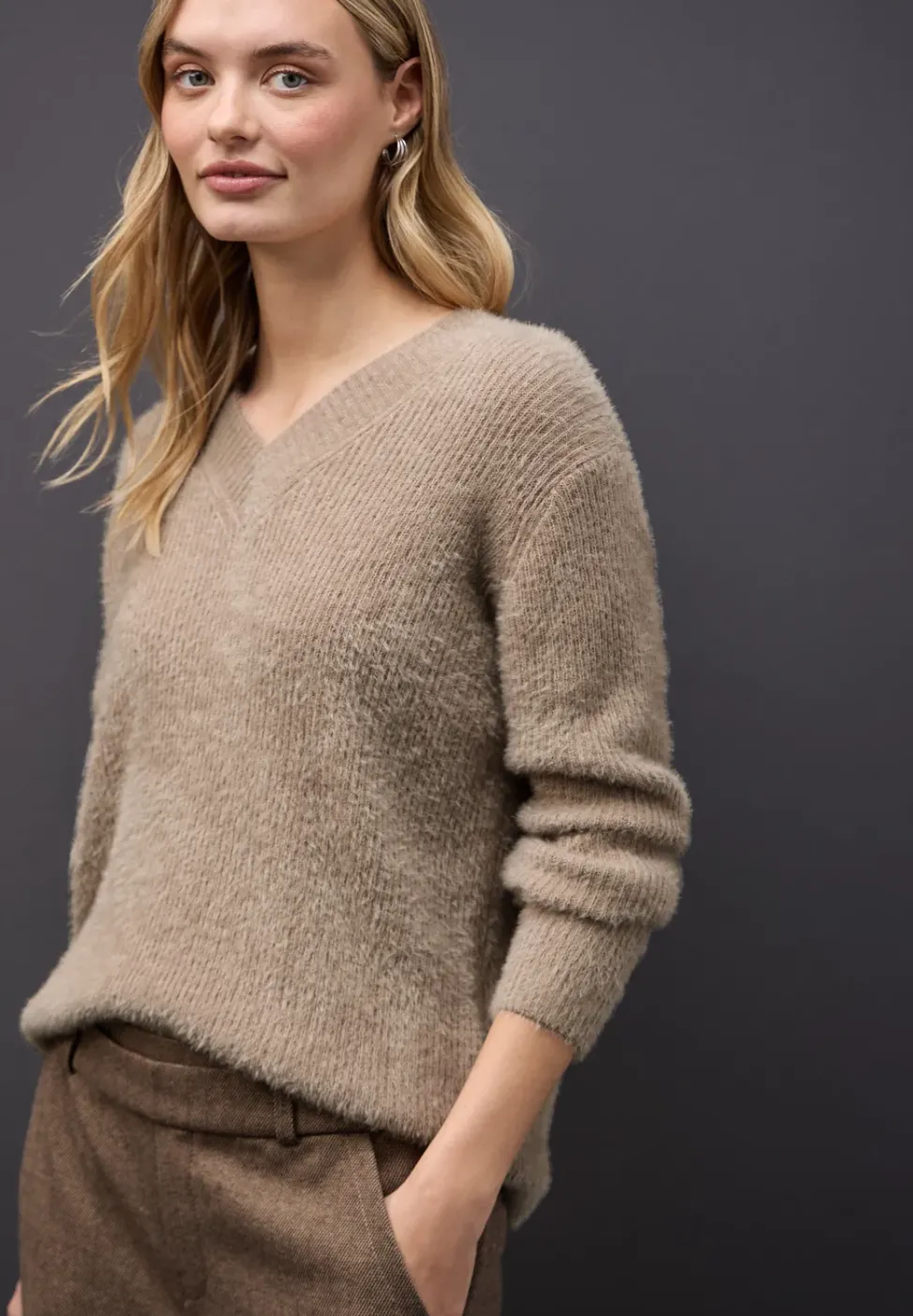 Kuscheliger V-Neck Pullover