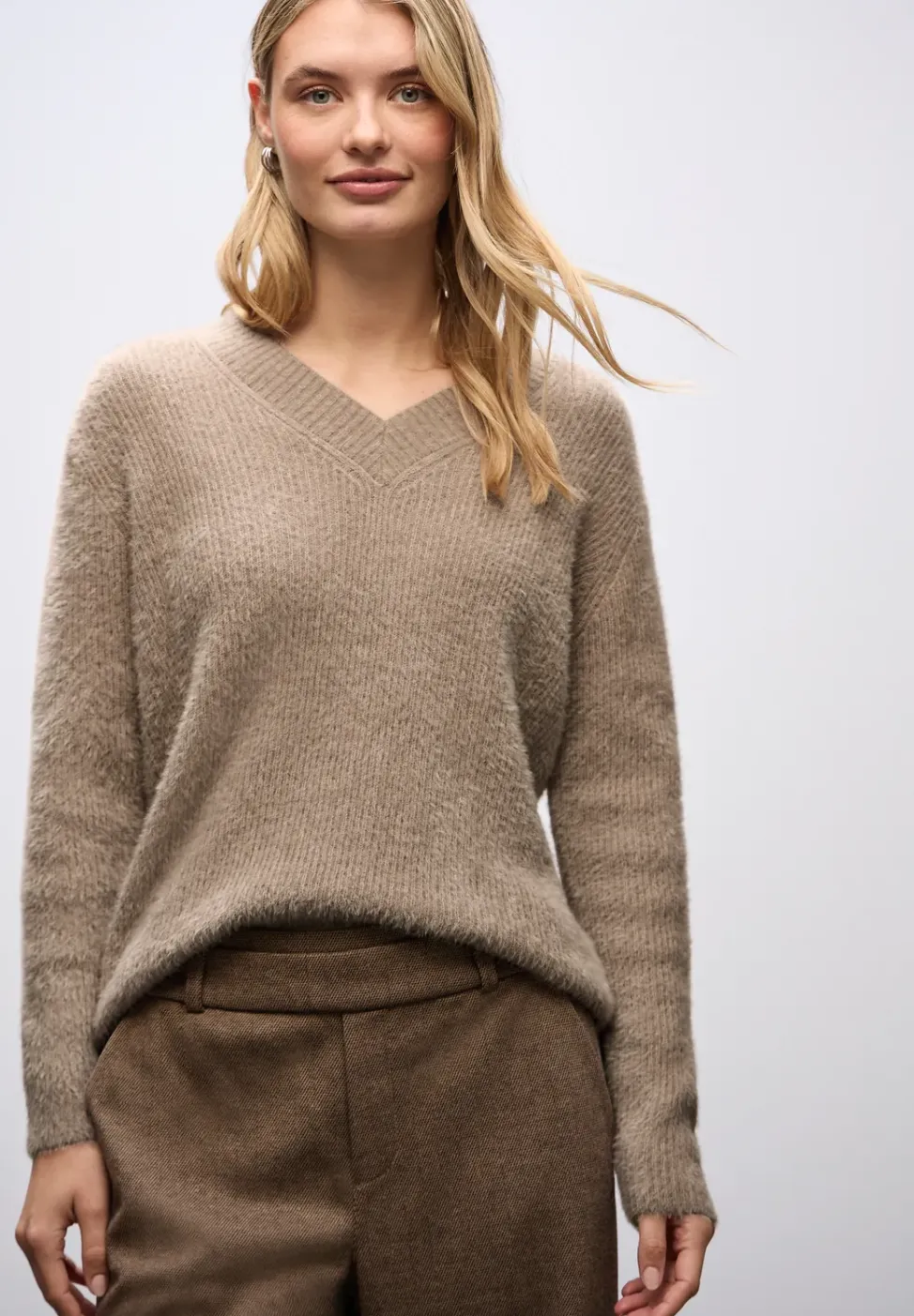 Kuscheliger V-Neck Pullover