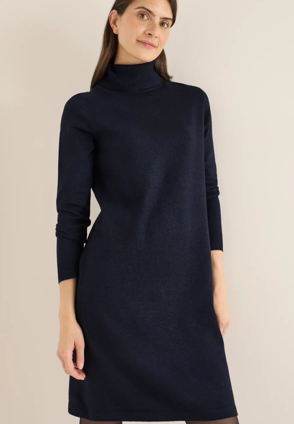 Kuscheliges Rollkragenkleid