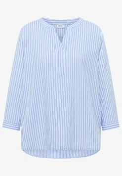 Langarm Bluse in Seersuckerqualität