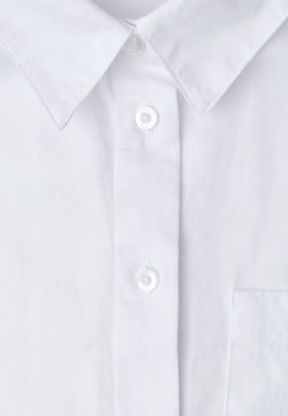 Langarm Bluse mit Hemdkragen aus Twill