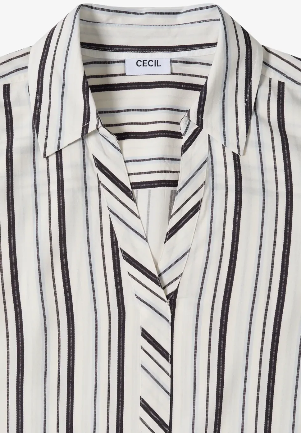 Langarm Bluse mit Multicolor Streifen