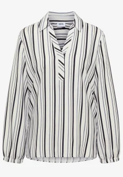 Langarm Bluse mit Multicolor Streifen