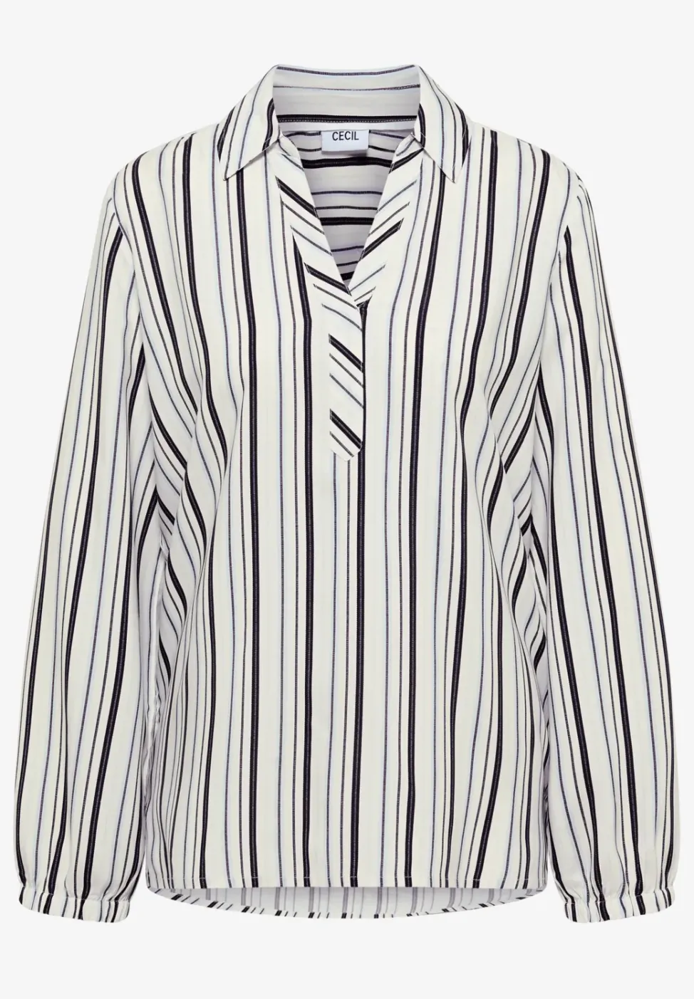 Langarm Bluse mit Multicolor Streifen
