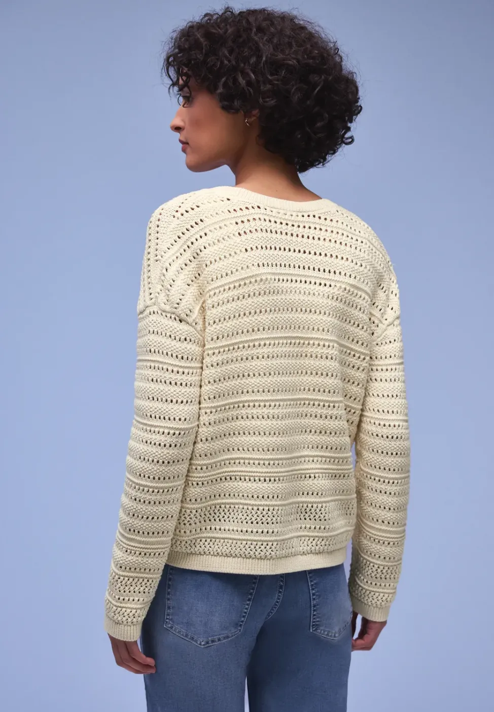 Langarm Cardigan mit V-Neck