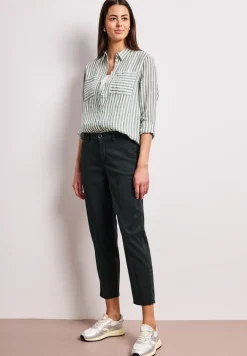 Langarm Hemdbluse aus Leinen