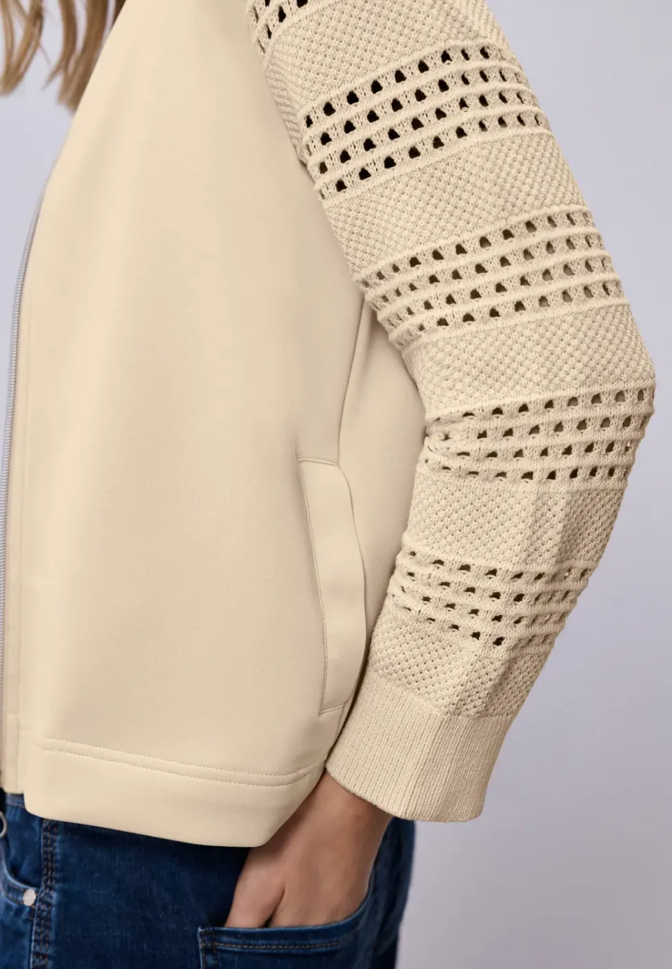 Langarm Jacke im Silk-Look