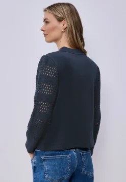 Langarm Jacke im Silk-Look