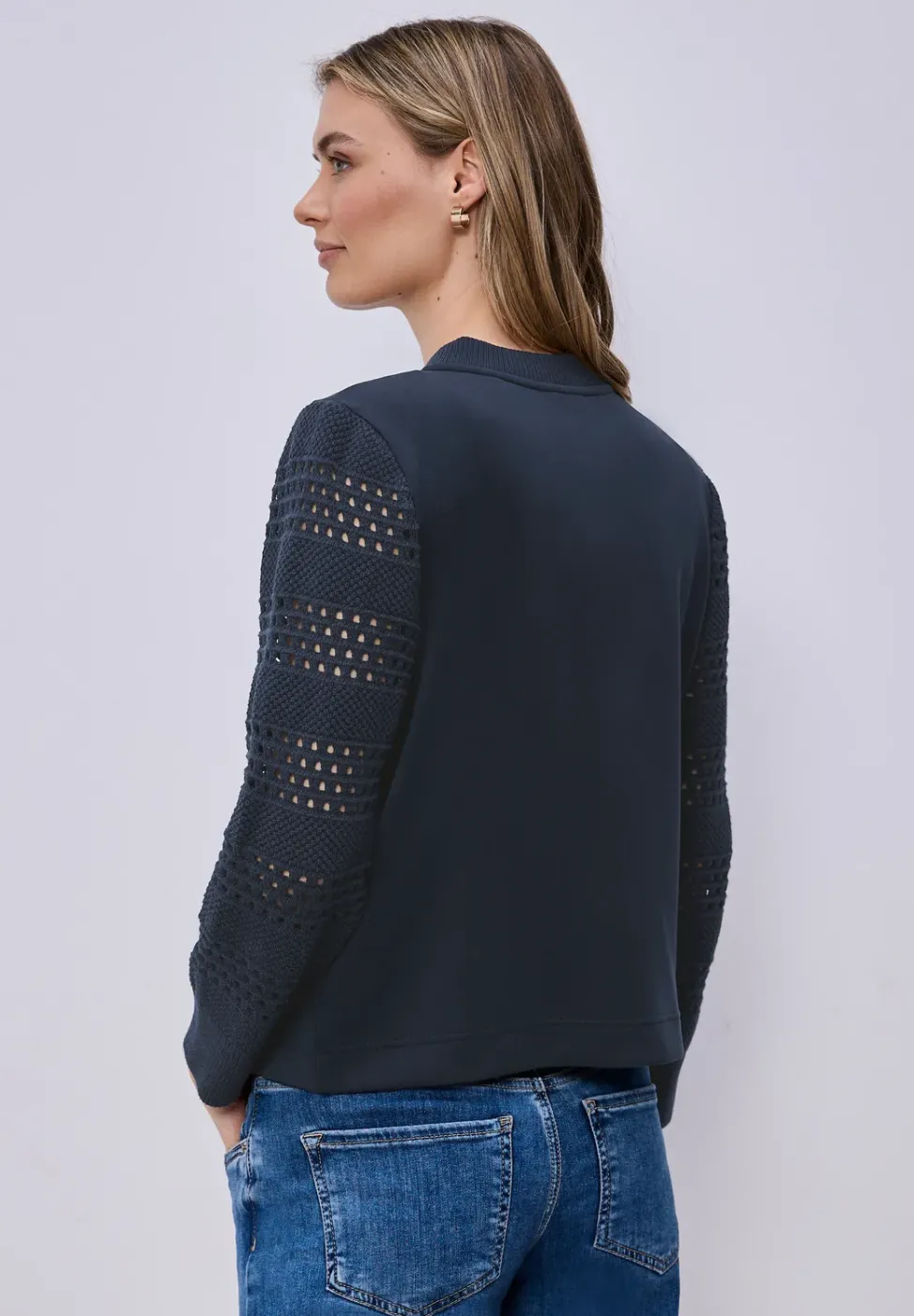 Langarm Jacke im Silk-Look