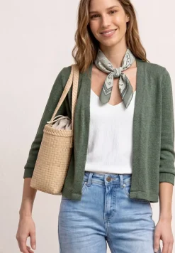 Langarm Jacke im Strick-Look