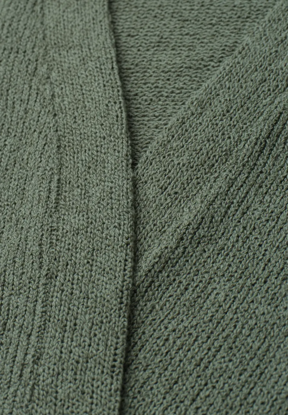 Langarm Jacke im Strick-Look