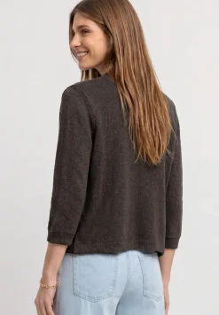 Langarm Jacke im Strick-Look