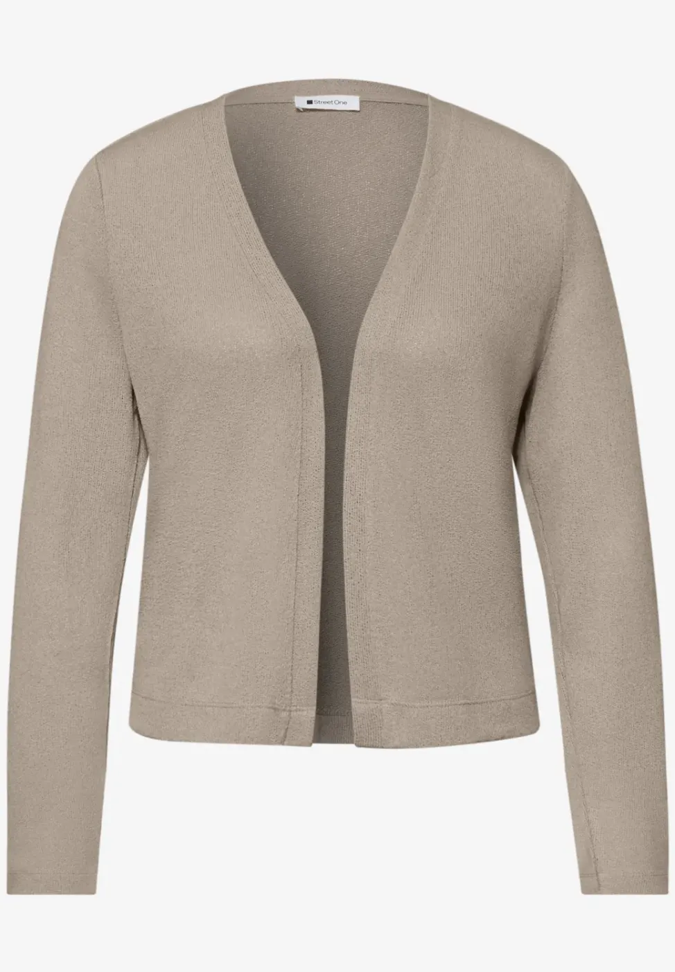 Langarm Jacke im Strick-Look