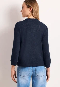 Langarm Jacke im Strick-Look