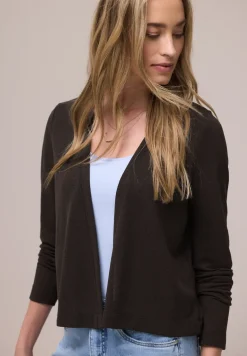 Langarm Jacke im Strick-Look