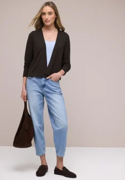 Langarm Jacke im Strick-Look