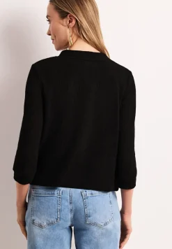 Langarm Jacke im Strick-Look