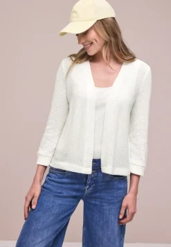 Langarm Jacke im Strick-Look