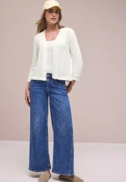Langarm Jacke im Strick-Look