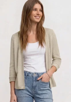 Langarm Jacke im Strick-Look