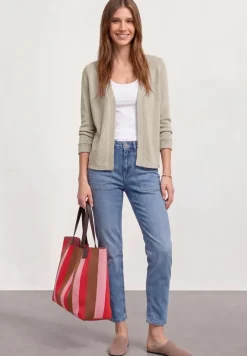 Langarm Jacke im Strick-Look