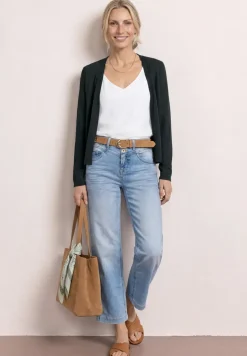Langarm Jacke im Strick-Look