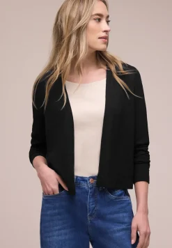 Langarm Jacke im Strick-Look