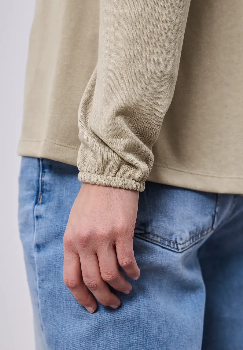 Langarm Jacke in offener Passform