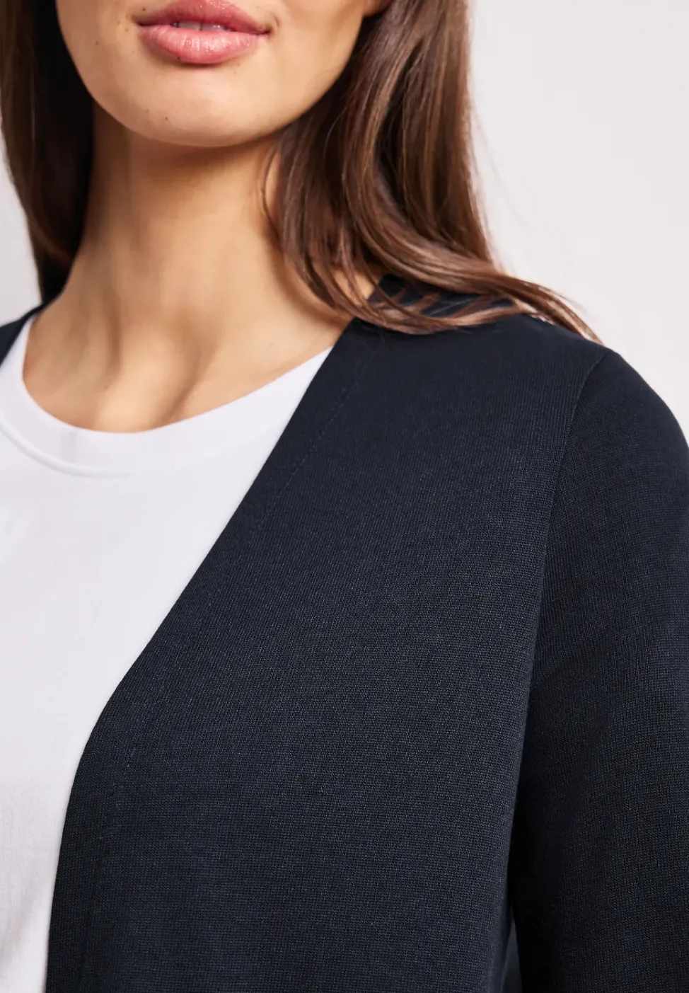 Langarm Jacke in offener Passform