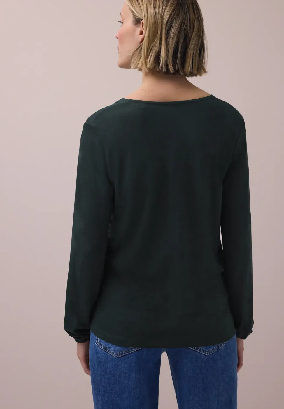 Langarm Jacke in offener Passform