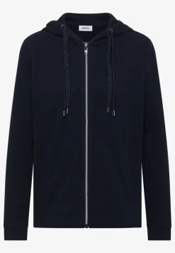 Langarm Jacke mit Kapuze und Taschen