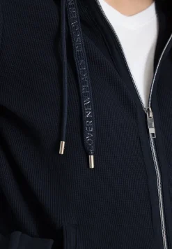Langarm Jacke mit Kapuze und Taschen