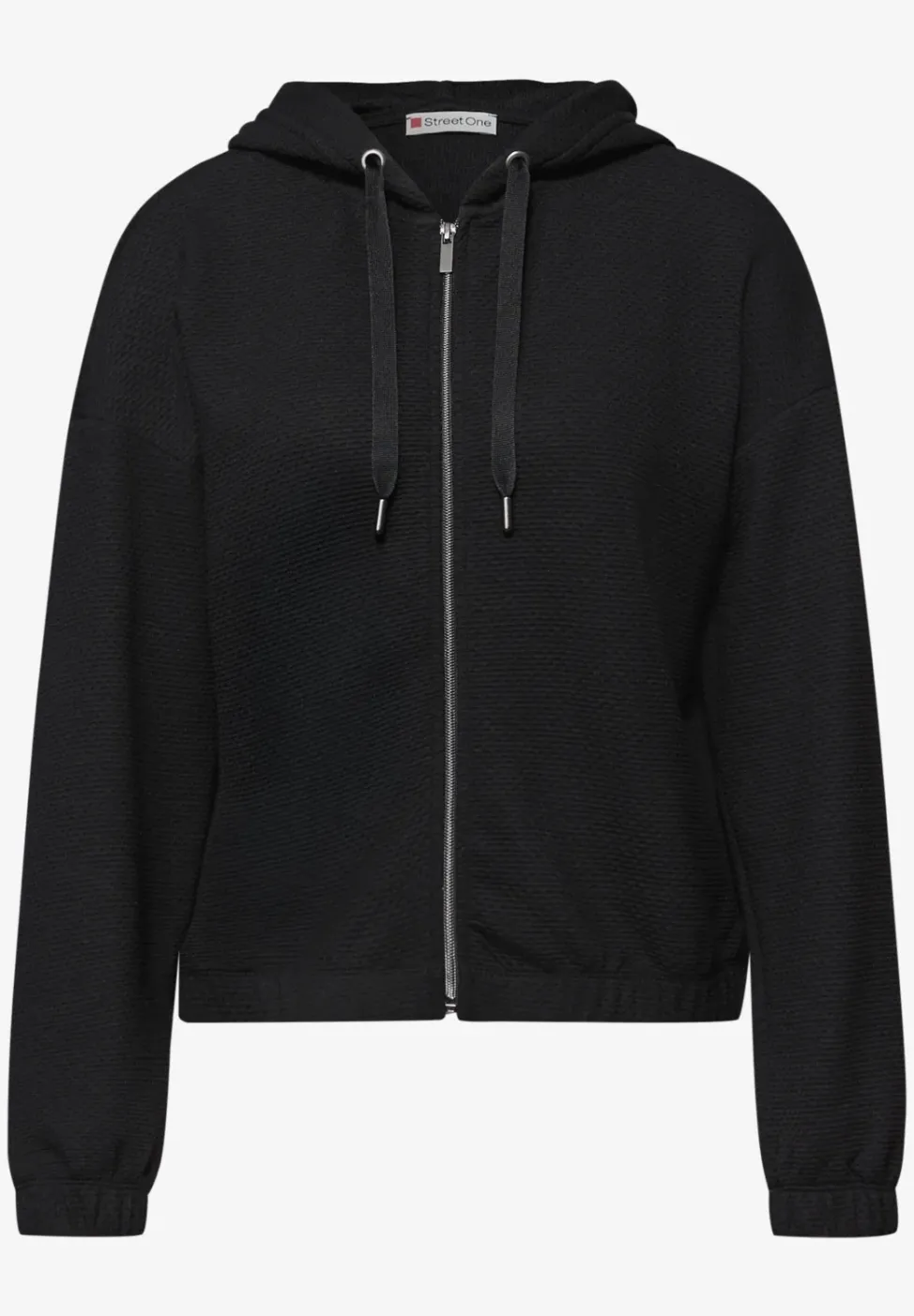 Langarm Jacke mit Kapuze und Zipper