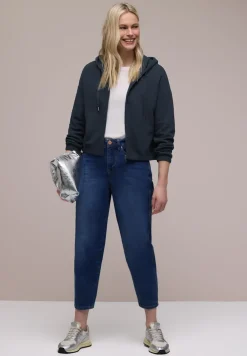 Langarm Jacke mit Kapuze und Zipper