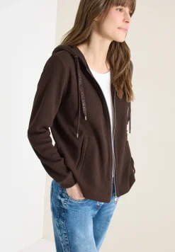 Langarm Jacke mit Kapuze und Taschen