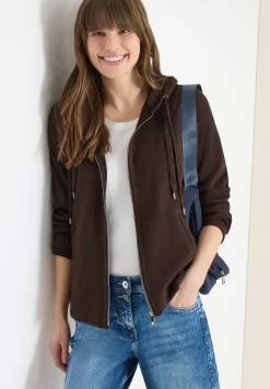 Langarm Jacke mit Kapuze und Taschen