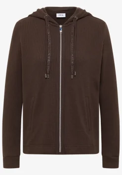 Langarm Jacke mit Kapuze und Taschen