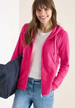 Langarm Jacke mit Kapuze und Taschen