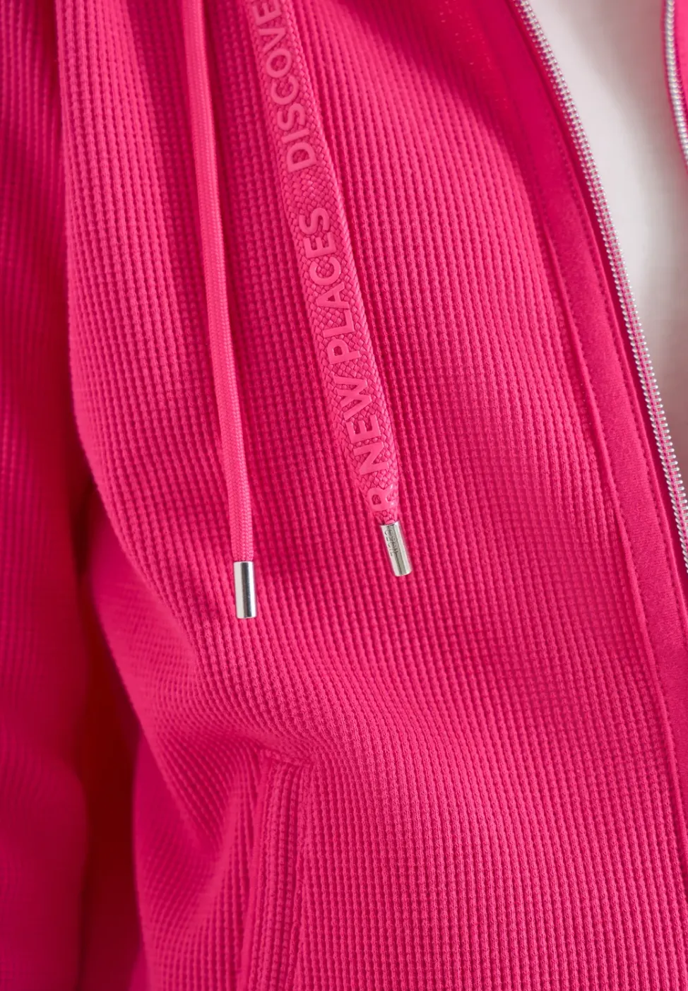 Langarm Jacke mit Kapuze und Taschen