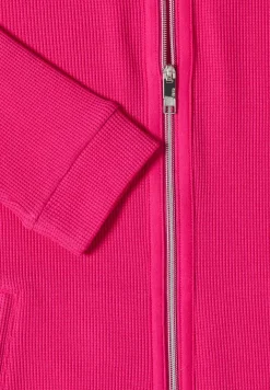 Langarm Jacke mit Kapuze und Taschen