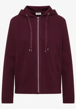 Langarm Jacke mit Kapuze und Taschen