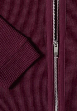 Langarm Jacke mit Kapuze und Taschen