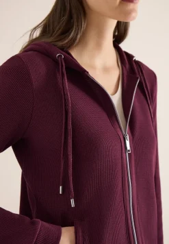 Langarm Jacke mit Kapuze und Taschen